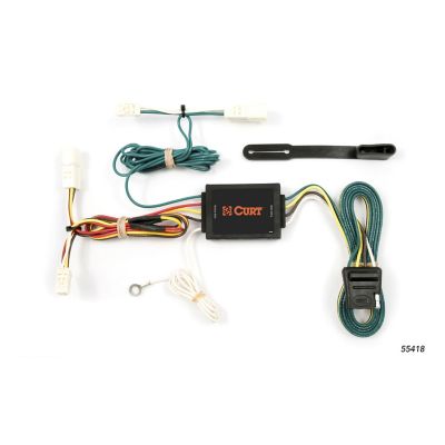 CURT Custom Wiring Harness, 4-Way Flat Output, Select Toyota Sienna, 55418