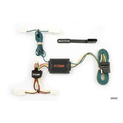 CURT Custom Wiring Harness, 4-Way Flat Output, Select Toyota Corolla Sedan, 55542