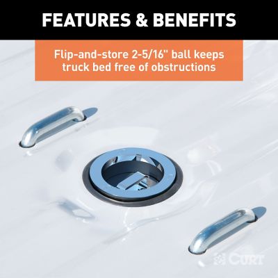 Image showing  Double Lock EZr Gooseneck Hitch, 2-5/16 in. Ball, 30K (Brackets Required)
