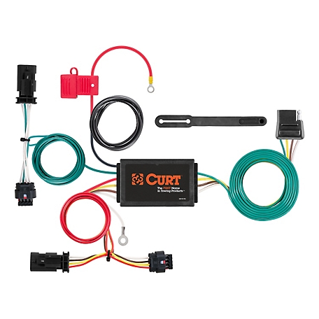 CURT Custom Wiring Harness, 4-Way Flat Output, Select Chevrolet Cruze, 56354