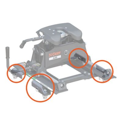 Image showing  Replacement 5th Wheel Puck System Handles for Chevrolet and GMC (Fits 16023)