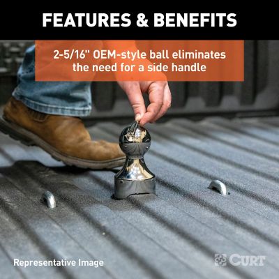 Image showing  35,000 lb. Capacity OEM-Style Gooseneck Hitch for Select Ram 2500 and 3500