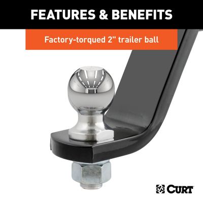 Image showing  2 in. Receiver Loaded Ball Mount with 2 in. Ball, 6 in. Drop, 7,500 lb. Capacity