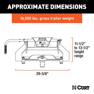Image showing  16,000 lb. Capacity E16 5th Wheel Hitch for Select 8 ft. Nissan Titan XD