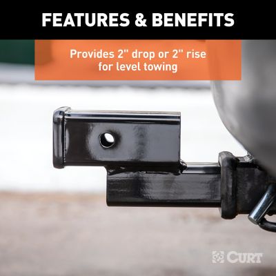 Image showing  Receiver Hitch Adapter, 2 in. Shank, 2 in. Drop, 7,500 lb.