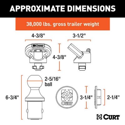 Image showing  2-5/16 in. 38,000 lb. Capacity OEM Puck System Gooseneck Kit for Ram