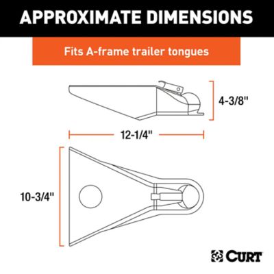 Image showing  2-5/16 in. A-Frame Coupler with Easy-Lock, 10,000 lb., Black