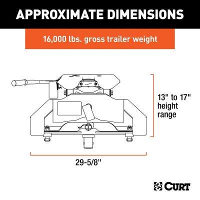 Image showing  16,000 lb. Capacity A16 5th Wheel Hitch for Select 8 ft. Nissan Titan XD