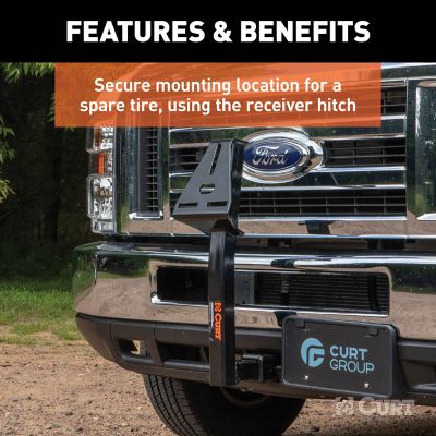 Image showing  Hitch-Mounted Spare Tire Mount, Fits 2 in. Receiver