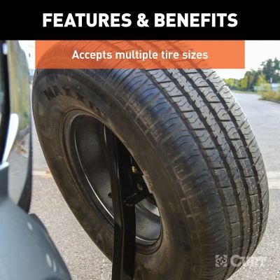 Image showing  Hitch-Mounted Spare Tire Mount, Fits 2 in. Receiver