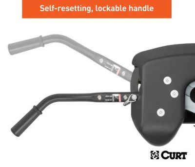 Image showing 7 th CURT 25,000 lb. Capacity A25 5th Wheel Hitch for Select 8 ft. Silverado and Sierra 2500 and 3500 HD, 16093