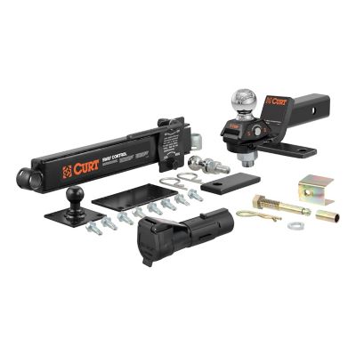 CURT RV Towing Starter Kit (Cushion Hitch, Sway Control, Echo Brake Controller)