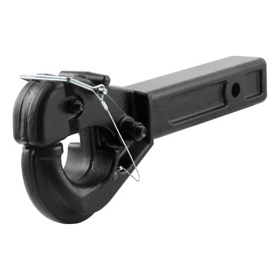 CURT Receiver-Mount Pintle Hook (2 in. Shank, 20,000 lb., 2-1/2 in. Lunette Rings), 48004