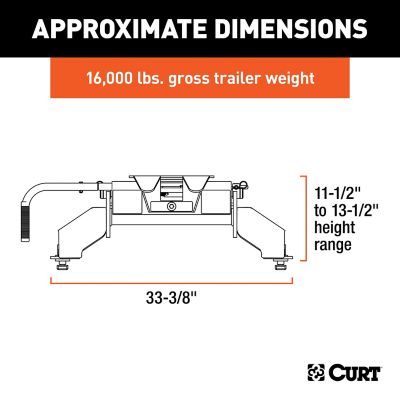Image showing  16,000 lb. Capacity E16 5th Wheel Hitch for Select 8 ft. Ford F-250, F-350 and F-450