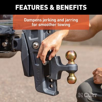 Image showing  2-1/2 in. Receiver Rebellion XD Adjustable Cushion Hitch with 2 in. and 2-5/16 in. Ball, 20,000 lb. Capacity