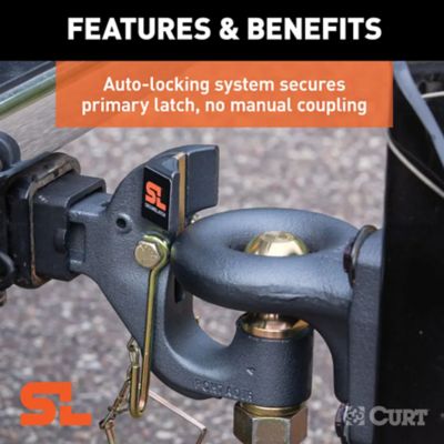 Image showing  2 in. Shank SecureLatch Receiver-Mount Ball and Pintle Hitch with 2 in. Ball, 14,000 lb. Capacity