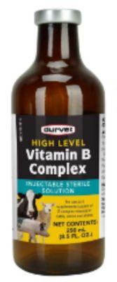 Durvet High Level Vitamin B Complex Livestock Supplement, 250 mL