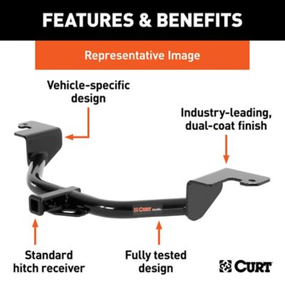 Image showing  Class 1 Hitch, 1-1/4 in. Ball Mount, Select Camaro, Cadillac CTS (Fascia Trimming