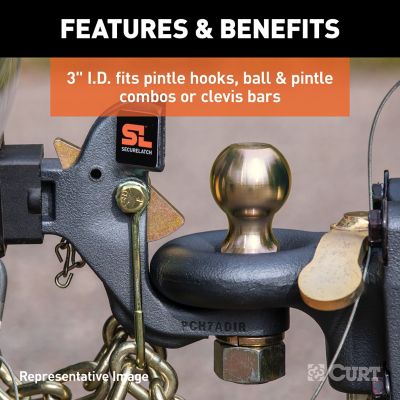 Image showing  SecureLatch Channel-Style Lunette Ring (40,000 lb., 3 in. ID), 48626