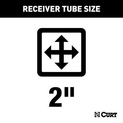 Image showing 1 th CURT Class 3 Hitch, 2 in., Select Buick, Chevy, Oldsmobile, Pontiac (Concealed), 13344