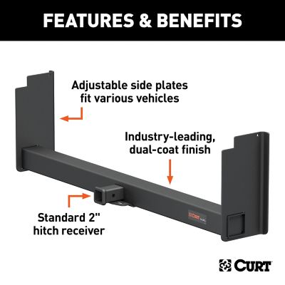 Image showing  2 in. Receiver 15,000 lb. Capacity Universal Weld-On Trailer Hitch, 18 in. to 60 in. Frames, 11-1/2 in. Drop
