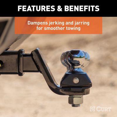 Image showing  RockerBall Cushion Hitch with 2 in. Ball (2 in. Shank, 7,500 lb., 3 in. Drop), 45143