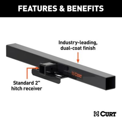 Image showing  44 in. Universal Weld-On Hitch Center Section, 2 in. Receiver (No Side Plates)