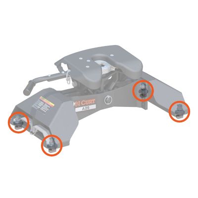 Image showing  Replacement 5th Wheel Puck System Anchors for Ford (Fits 16017, 16020)