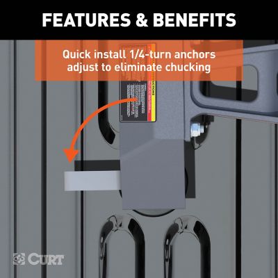 Image showing  Puck 5th Wheel Legs for Select 8 ft. Silverado and Sierra HD, Teridium Grey