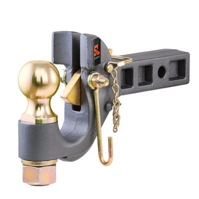 CURT SecureLatch Receiver-Mount Ball & Pintle Hitch (2 in. Shank, 2-5/16 in. Ball, 14K), 48406