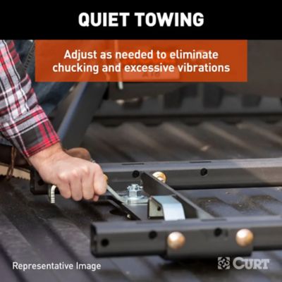 Image showing  Puck System 5th Wheel Rails for Select Chevy Silverado and GMC Sierra 2500 HD, 3500 HD Trucks