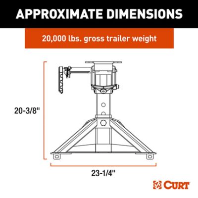 Image showing  20,000 lb. Capacity CrossWing Lightweight 5th Wheel Hitch