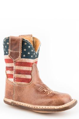 Roper Unisex Kids' Cowbabies American Flag Boots