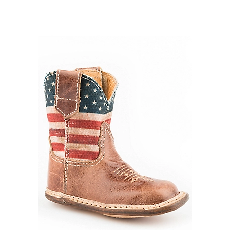 Roper Unisex Kids' Cowbabies American Flag Boots