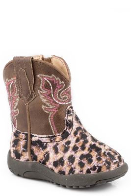 Roper Cowbabies Glitter Leopard Boots