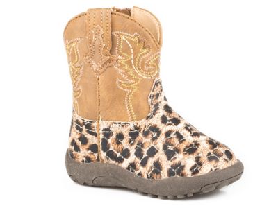 Roper Cowbabies Glitter Leopard Boots