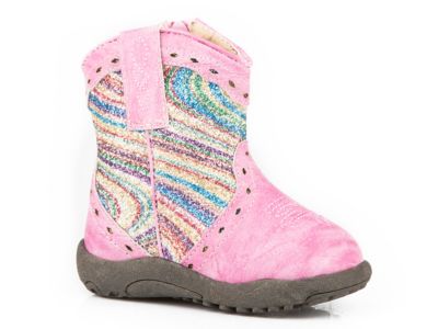 Roper Unisex Kids' Cowbabies Glitter Swirl Boots
