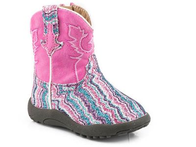 Roper Cowbabies Glitter Waves Boots