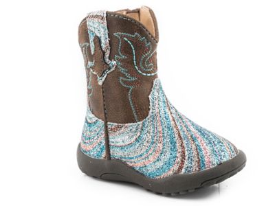 Roper Unisex Kids' Cowbabies Glitter Swirl II Boots