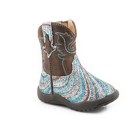 Roper Unisex Kids' Cowbabies Glitter Swirl II Boots