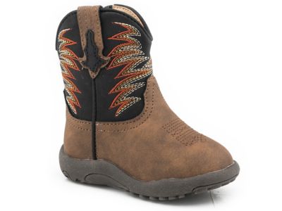 Roper Cowbabies Clint Boots, Tan