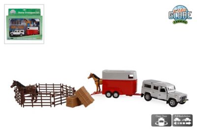 Kids Globe 1:32 Scale Land Rover Playset with Trailer and Accessories KG520213