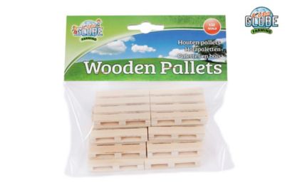 Image showing 1 th Kids Globe 8 pc. Wooden Pallets Toy Set, 1/32 Scale