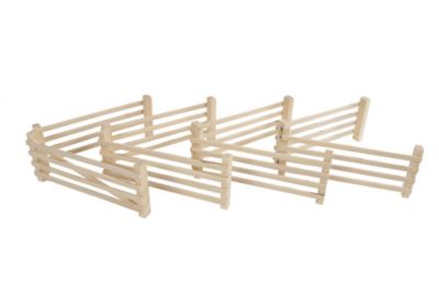 Kids Globe 4 pc. Wooden Double Fences Set, 1:24 Scale, KG610226