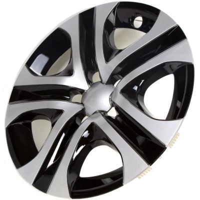 Image showing  1 Single, Toyota RAV4 2016-2018 Silver/Black Replica Hubcap/Wheel Cover for 17 in. (5 Spoke) Steel Wheel (42602-0R030)