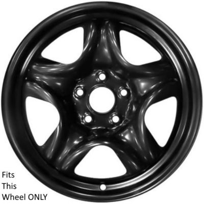 Image showing  1 Single, Toyota RAV4 2016-2018 Silver/Black Replica Hubcap/Wheel Cover for 17 in. (5 Spoke) Steel Wheel (42602-0R030)