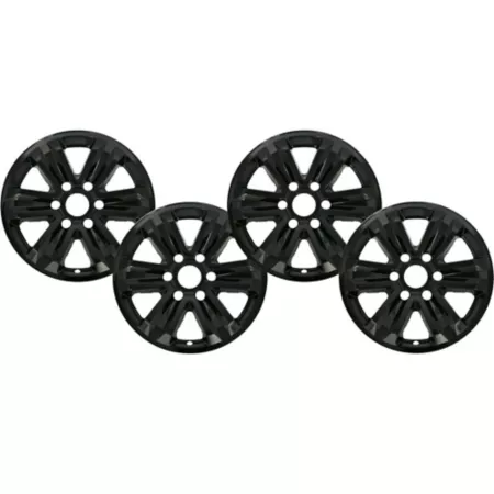 CCI Black Wheel Covers/Hulcaps for 2015-2020 Ford F-150 with 17" Alloy Wheels 4 Pack Hubcaps