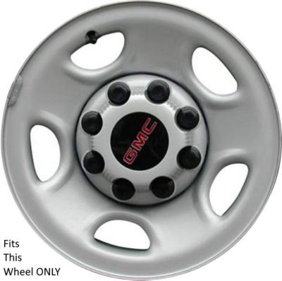 Image showing  Black Hubcaps/Wheel Covers for GMC Savana 2500, 3500 2003-2024, Sierra 2500, 3500 1999-2010 with 16 in. Rims, 4-Pack
