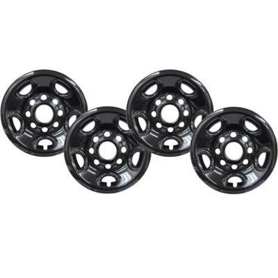 CCI Set of 4, Chevrolet Silverado 2500, 3500 1999-2010, Suburban 2500 2000-2014 Black Hubcaps/Wheel Covers for 16 in. Rims