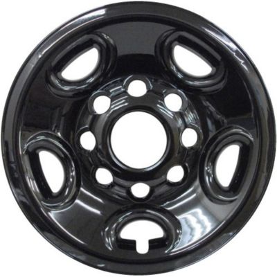 Image showing  Set of 4, Chevrolet Silverado 2500, 3500 1999-2010, Suburban 2500 2000-2014 Black Hubcaps/Wheel Covers for 16 in. Rims